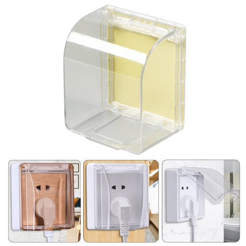 86 Type Wall Switches Cover Splashproof Box Plastics Electrical Outlet Cover Wall Mounted Socket Dustproof Box Enduring 1