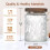 Glasbehälter mit Bambusdeckel, 24 oz, luftdicht, 4er-Pack 2
