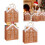 Julklappspåsar med pepparkakshus och handtag, 24 st 3