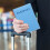 1Pack Rectangular Card Holder Sleeve Waterproof Protection for Important Documents in Blue 6