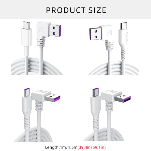 Καλώδιο τροφοδοσίας USB σε Type C Αρσενικό σε αρσενικό, καλώδιο γρήγορης φόρτισης για 2