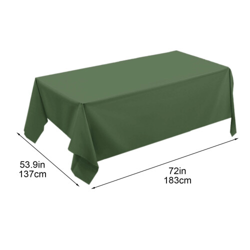 Mantel rectangular de plástico resistente desechable (1 unidad) 2