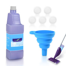 Refillable Replacement Bottle for Flash? Power Spray Mop?, 1.25L / 42.3 oz,Leak-Proof HDPE Cleaner Solution Refill Bottle with 5 Silicone Gaskets 1