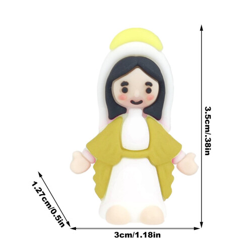 Mini Jungfru Maria-figur PVC påskäggsfyllare 1
