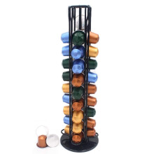 Coffee Capsules Holder for Nespresso, Coffee Pod Holder for Nespresso 40 Coffee Capsules, Rotating Design, Elegant and Modern Finish, Coffe Storage
