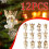 Χριστουγεννιάτικα Στολίδια με Άγγελο Ξύλινα2D Flat 12 τεμάχια 3