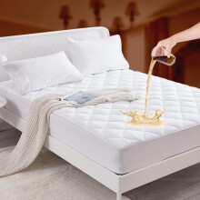 Britovia Home 100% Waterproof Mattress Protector Double-30cm Extra Deep Stretch Skirt Non-Noisy Fitted Mattress Protector Double Bed Cover(137x190cm)