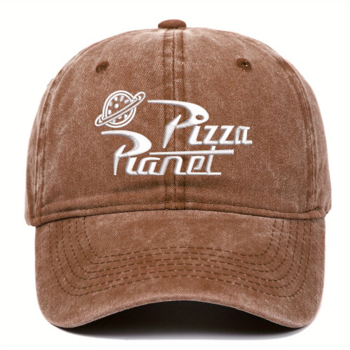 [Κεντημένο Καπέλο Μπέιζμπολ PIZZA] Ρυθμιζόμενο καλοκαιρινό καπέλο μπέιζμπολ με 1