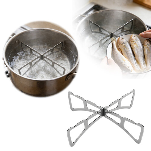 Stainless Steel Folding Steamer Rack 4.7 Inches