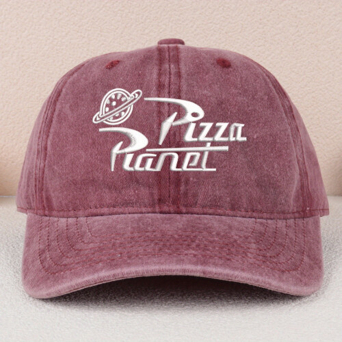 [Κεντημένο Καπέλο Μπέιζμπολ PIZZA] Ρυθμιζόμενο καλοκαιρινό καπέλο μπέιζμπολ με 2