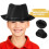 Boys Fedora Hat Stylish Black Dance Cap Comfortable for Performances 5
