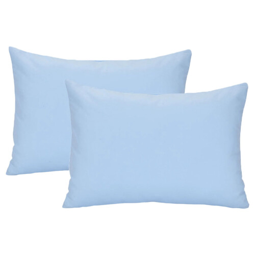 Set de fețe de pernă din microfibră albastră, pachet de 2, 49x36cm 1
