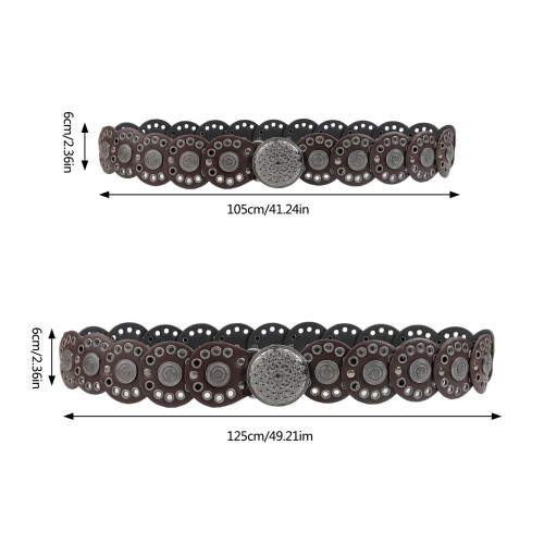 Punk Grommet Midjebälte för Damer – 6 cm Bredd 2