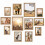 12 Pack Photo Frames, WPC Plastic Collage Photo Frame, Wall & Tabletop Picture Frames, Oak Picture Frame, Vertical or Horizontal, Multi Sizes 1