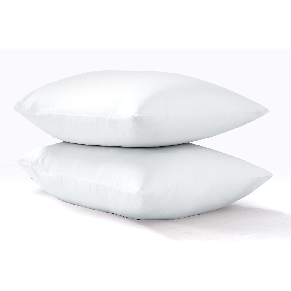 800 Thread Count Pure Egyptian Cotton Super Soft Hotel Quality Pair Of Housewife Pillowcases (White) White Sapphire Collection