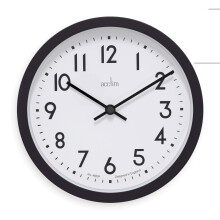 Acctim Elstow 22843 Wall Clock in Soot Black