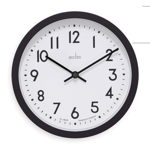 Acctim Acctim Elstow 22843 Wall Clock in Soot Black
