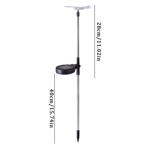 Lampă de grădină LED cu fluture solar, IP44, 10,5" 2