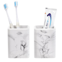 Luxspire Toothbrush Holders 2 Pack, Fast Drying Toothbrush Holders for Bathroom, Diatomite Toothbrush Cups Electric Toothbrush and Toothpaste Holder