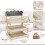 Wood Cake Stand With Sturdy Thick Base And Customes Chalkboard 4
