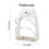 Wall-Mounted Suction Cup Kitchen Cutting Board Holder-White 4