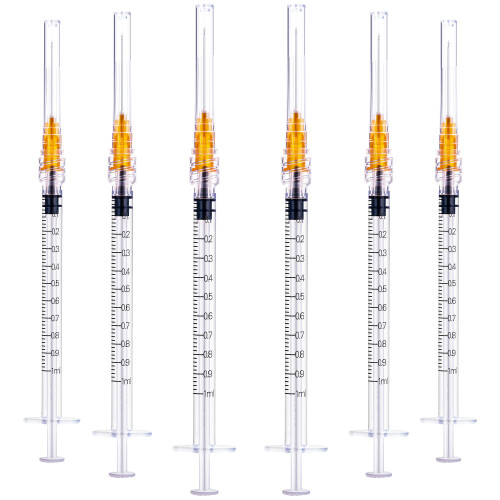 1ml/cc 25G 25mm Plastic Multiple Uses Measuring Dispensing Tools, Individually Packed (20)