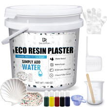 Eco Resin Casting Powder - 2800g Fast Cure Plaster of Paris Powder for Crafts, DIY & Home Art, 30 Min Demold, Easy Mix Water Activated, Eco-Friendly