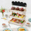 Wood Cake Stand With Sturdy Thick Base And Customes Chalkboard 6