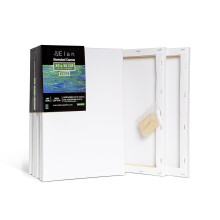 Elan Stretched Canvases 20x30 CM, 6-Pack Art Canvases for Painting 280 GSM, Triple Primed Stretched Canvas for Painting, Small Canvas 20x30 CM