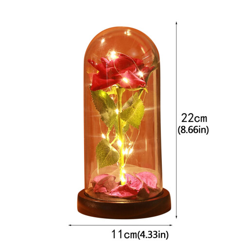LED-rosepynt i glass nattlys til hjemmedekor 2