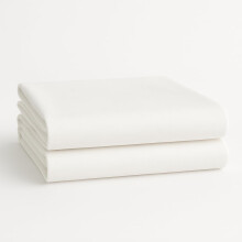 Cotton Rich Flat Sheet (Pack of 2) - NHS Approved, Soft Touch & Moisture Absorbing - Top Sheet/Flat Sheet - Ideal for Care Homes, Hotels, Airbnbs -