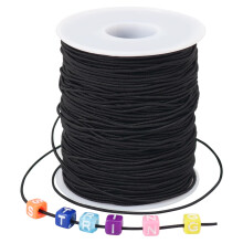 Tenn Well Stretchy Elastic String, 1mm X 100m Elastic String for Bracelet Necklaces Jewelry Making, Beading, Knotting, Binding, Wrapping and Crafts