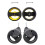 Conjunto de 2 rodas de plástico para carrinho de bebê (dianteiras e traseiras). 5