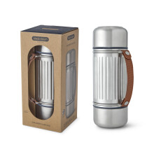 BLACK+BLUM - Insulated Explorer Flask Duo - Vacuum Insulated 304 Stainless Steel Flask with Leak Proof Lid, Nylon Carry Strap and two double-walled