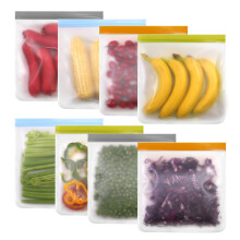 SumDirect 8Pcs Reusable Gallon Freezer Bags,BPA Free,Dishwasher Safe,Leakproof Food Storage Bags for Vegetable Sandwich, Fruits, Snack, Travel Items