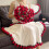 Handmade knitted rose bouquet blanket 1 piece 7