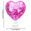 Valentinsdags hjerteformet trætop – glitterrød, 23 cm 3