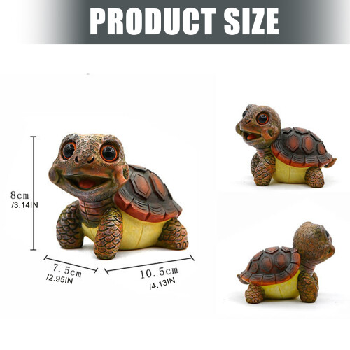 Hars schildpadden klein beeldje voor tuinpatio's, 2