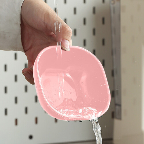4-Inch Square Sauce Dish, 6pcs, Wheat Straw Material, Pink Kitchen & Dining 2