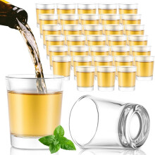 LDHHYH Shot Glasses Set of 36, 25ml Clear Shot Glass with Heavy Base, Rock Shot Glasses Bulk for Tequila Liqueurs Cocktail Espressos Vodka