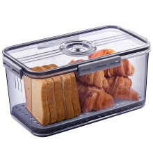 Gifhomfix Bread Bin Airtight Bread Bins for Kitchen Counter, Time Recording Bread Box with Lid, Bread Storage Container for Homemade Bread, Toast,