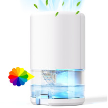 Dehumidifiers for Home, 500ML/Day Dehumidifier for Bedroom, Auto Off&7 Color Led Lights Portable Dehumidifier, Ultra Quiet for Drying Clothes Wardrobe