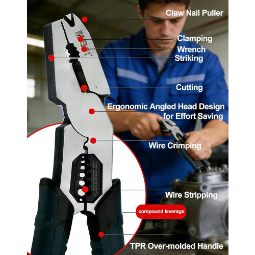 Industrial Multi-function Pliers 9-in-1 2