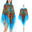 Polyester Shoulder Wrap Unisex Scarf Shawl Ethnic-dark green 2