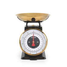 Salter Timeless Kitchen Scale - Mechanical Baking Scale, 5kg/11lbs, 1 Litre Stainless Steel Bowl, 20g/1lbs Increments, Easy Read Large Dial Digits,