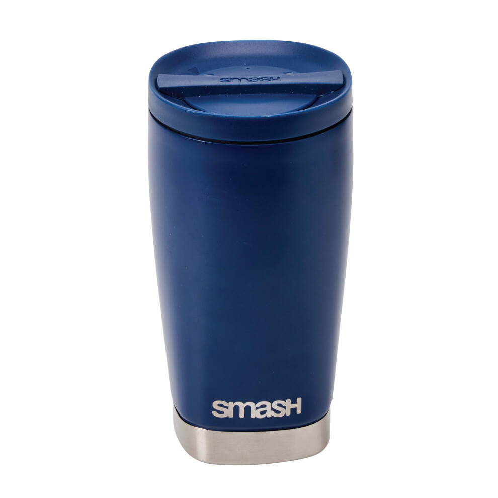 Smash Stainless Steel Twist & Lock Travel Coffee Mug 355Ml/ 12 Fl Oz Navy