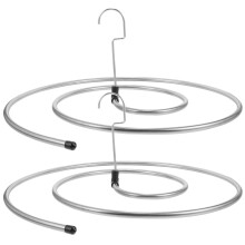 PRETYZOOM 2Pcs Spiral Sheet Hanger, 304 Stainless Steel Drying Rack Laundry for Bed Blankets Towels, Bedspreads, Coverlets, Sofa Cover Space-Saving