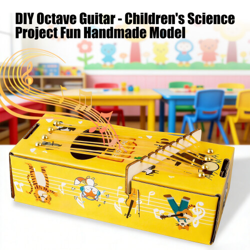 Educatief papier muziekdoos knutselset Wetenschapsexperiment 1
