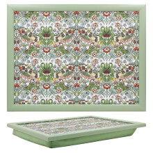 The Leonardo Collection William Morris Strawberry Thief Laptray With Bean Bag for Serving Dishes | Lovely Lap Trays for Eating on Lap for Dinner or
