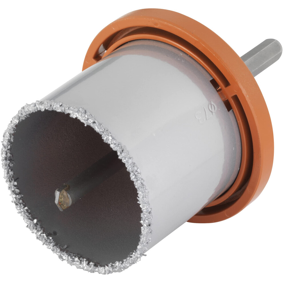 Wolfcraft Annular Bit, Tungsten Carbide Coated I 3470000 I For Installation Work In Brick Walls And Stone, Cutting Depth 55 Mm